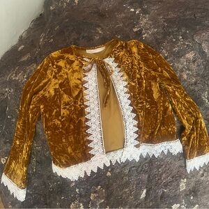 Jen’s Pirate Booty velvet hippy blouse